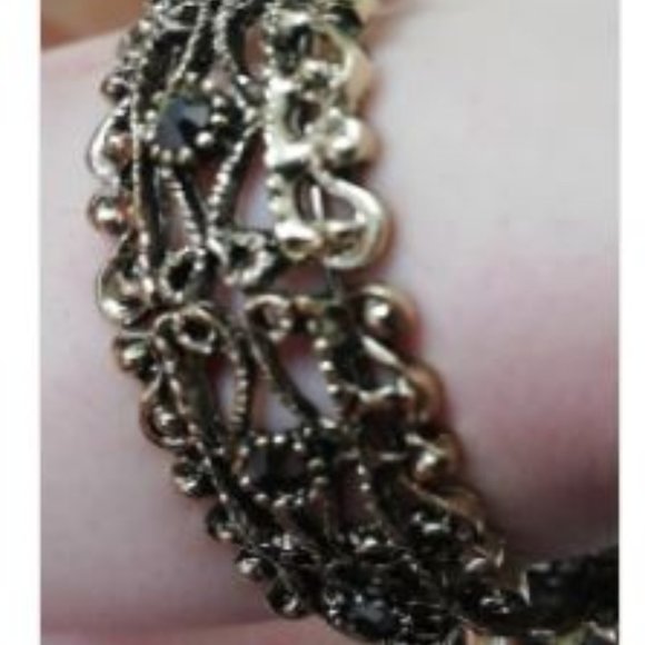 Vintage Style Cuff Bangle Bracelet Retro Bronze - Picture 4 of 6